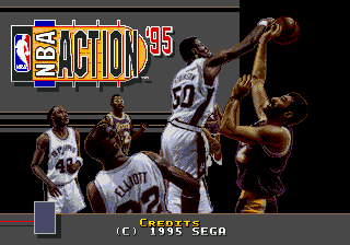 NBA Action '95 Starring David Robinson (USA, Europe) Title Screen